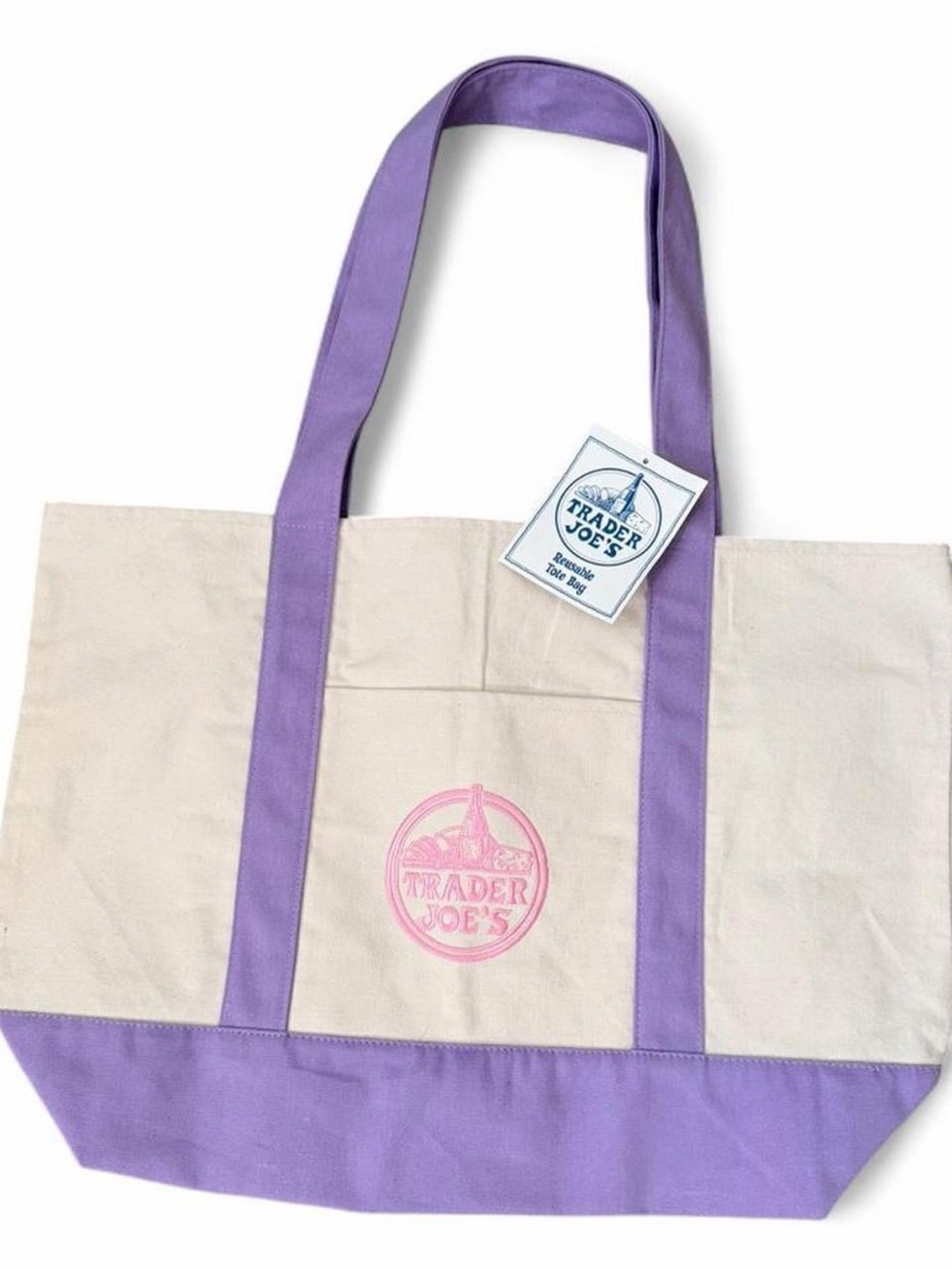 Trader Joe’s Lavender Tote Bag